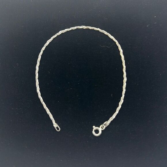 Sterling silver rope bracelet 925 - Picture 1 of 3